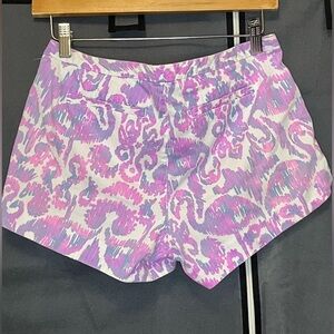 Lilly Pulitzer Pink and Purple Adie Women's Shorts.